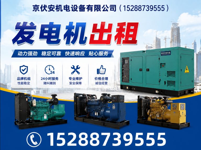 漳州柴油发电机组出租展示图